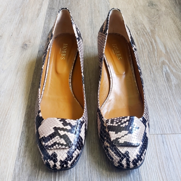 HOBBS LONDON SNAKE PRINT SHOES - Picture 2 of 15